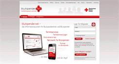 Desktop Screenshot of blutspender.net